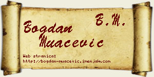 Bogdan Muačević vizit kartica
